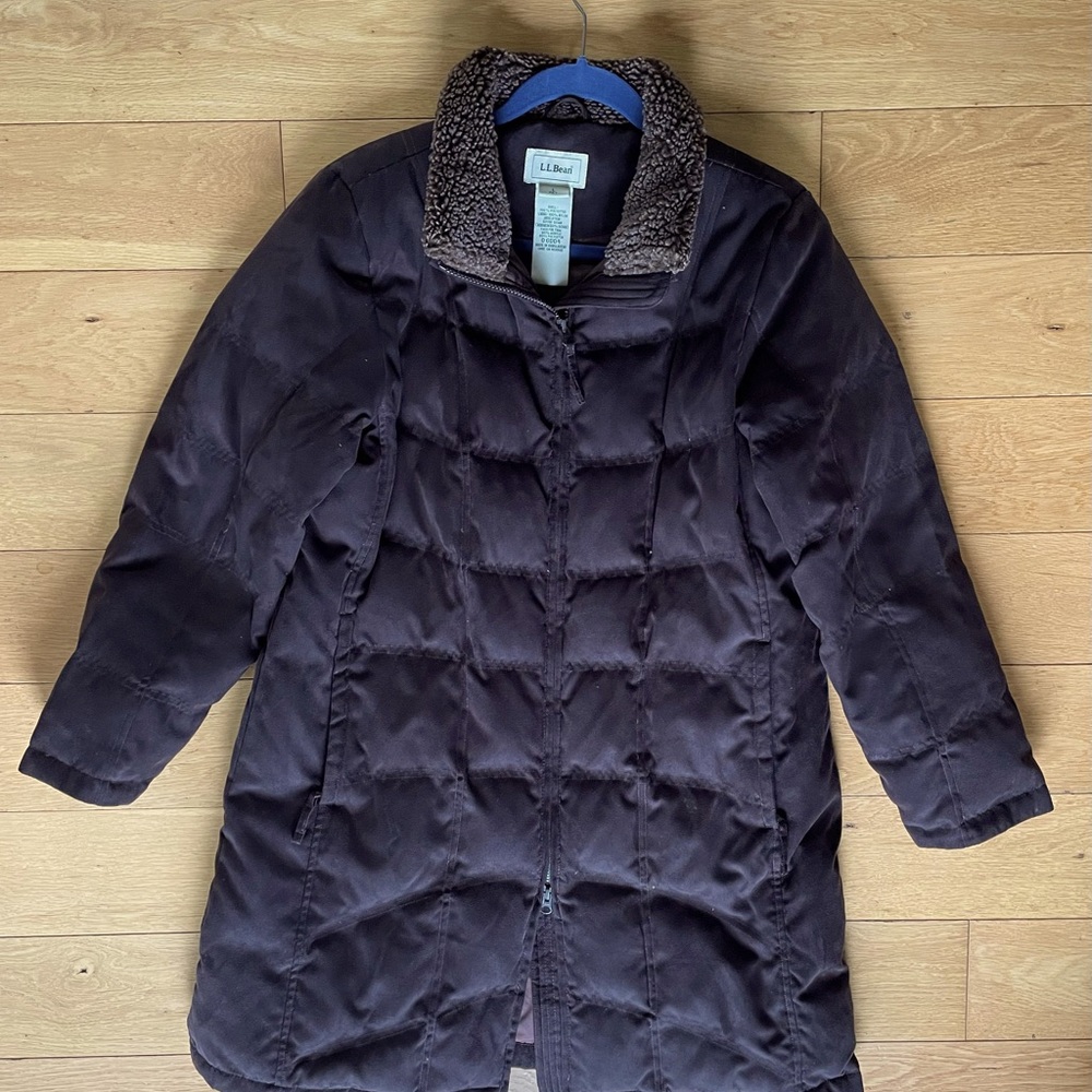 L.L.Bean Knee-length down coat-GREAT DEAL!